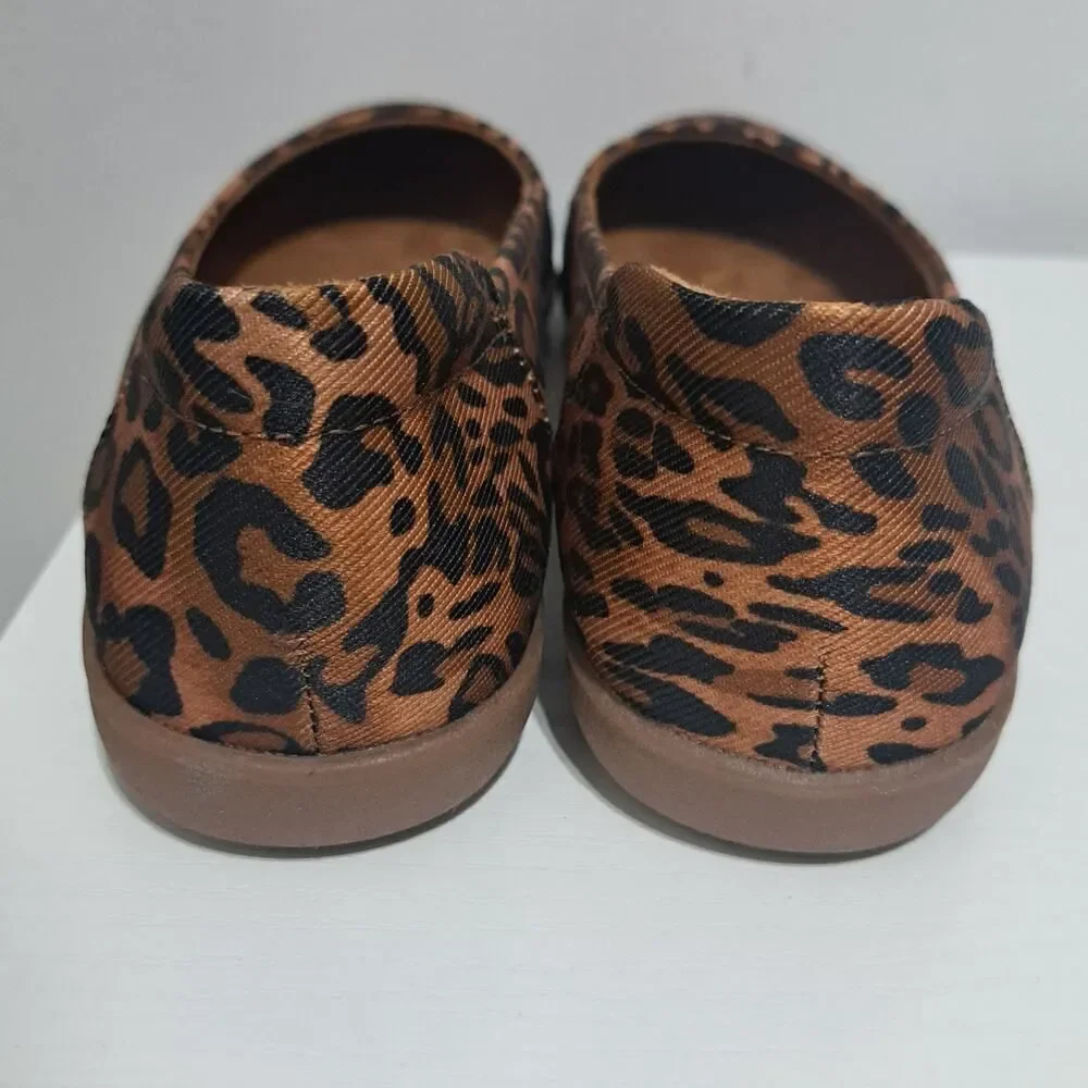 Naturalizer Balletcore Flexy Ballet Flat Stylish Slip On Leopard Print Size 9W